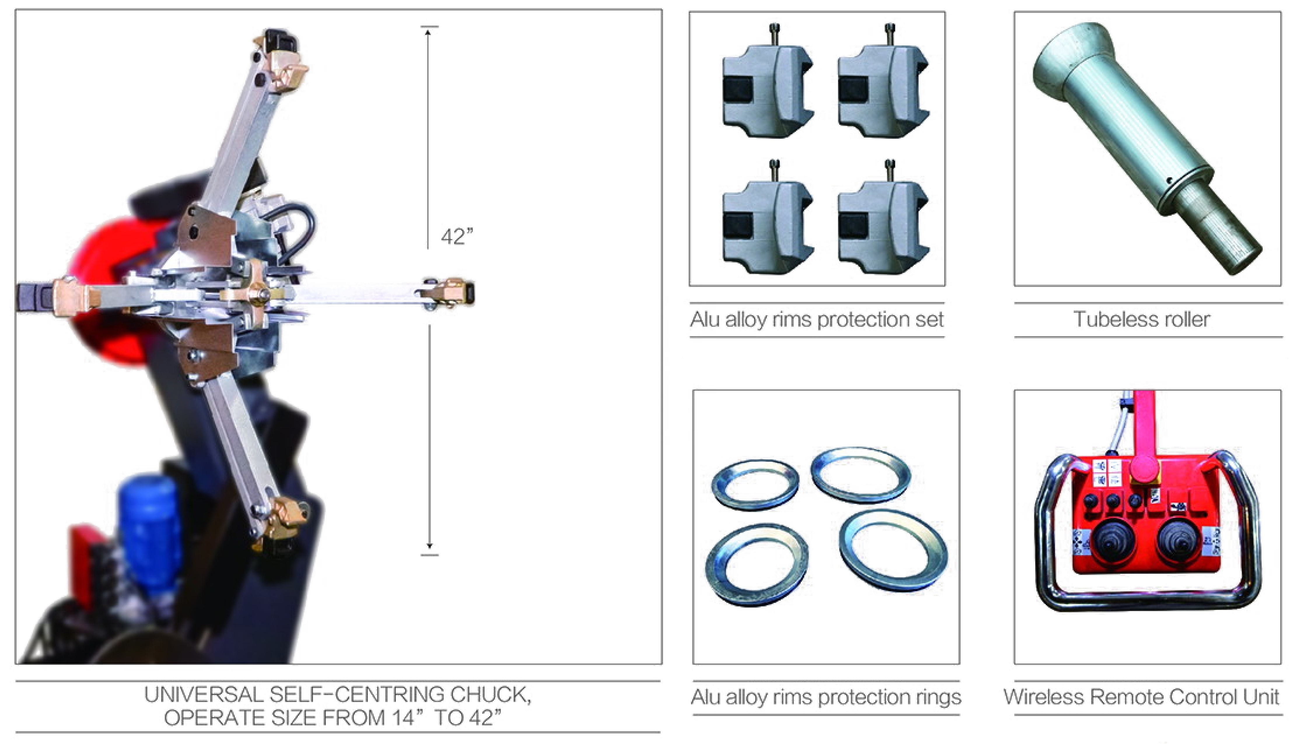 Garage Auto Fitting Equipment Mobile Truck Tyre Changer for Sale