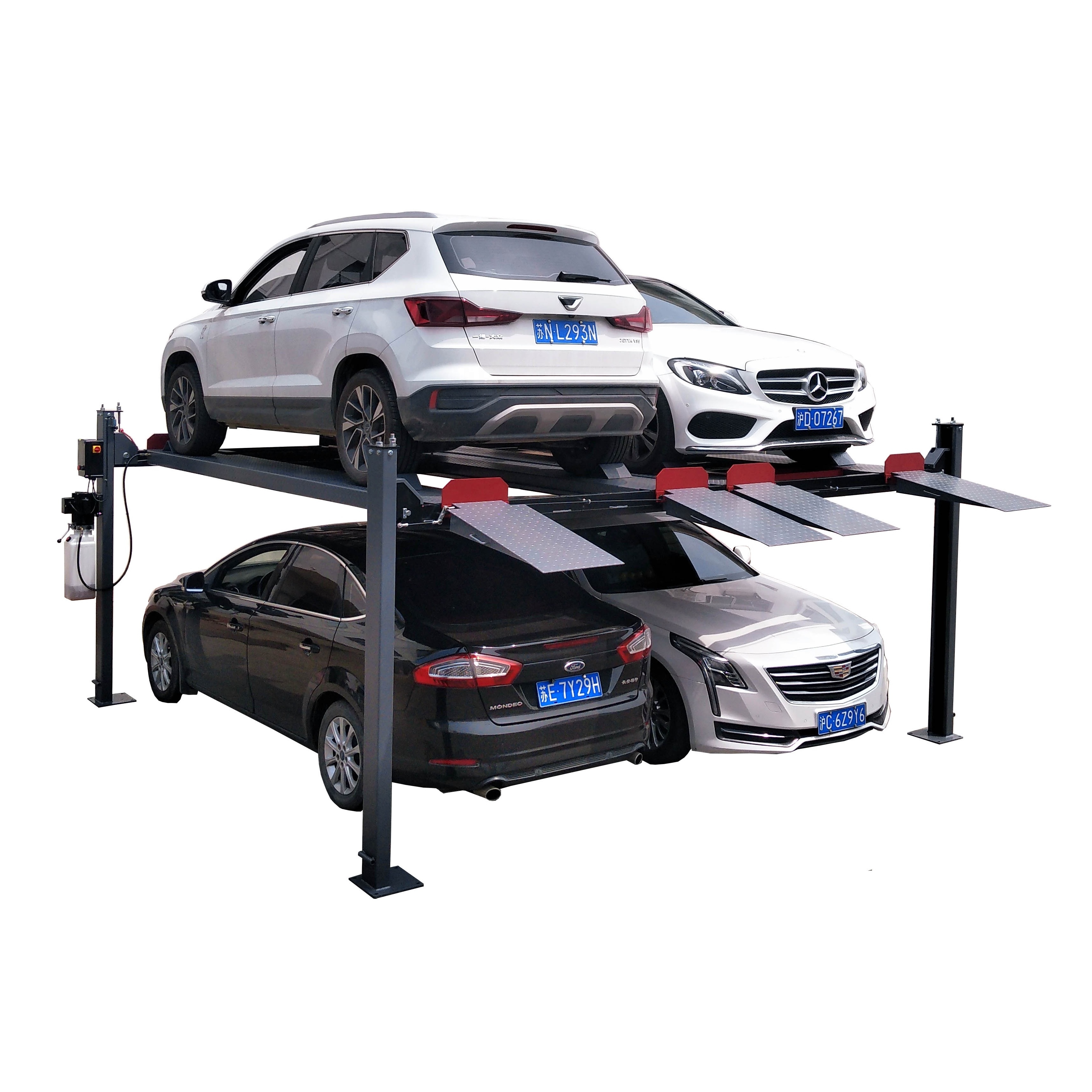 4200kg Heavy Duty Hydraulic Garage Car Parking Lift Four Post Car Lift for sale