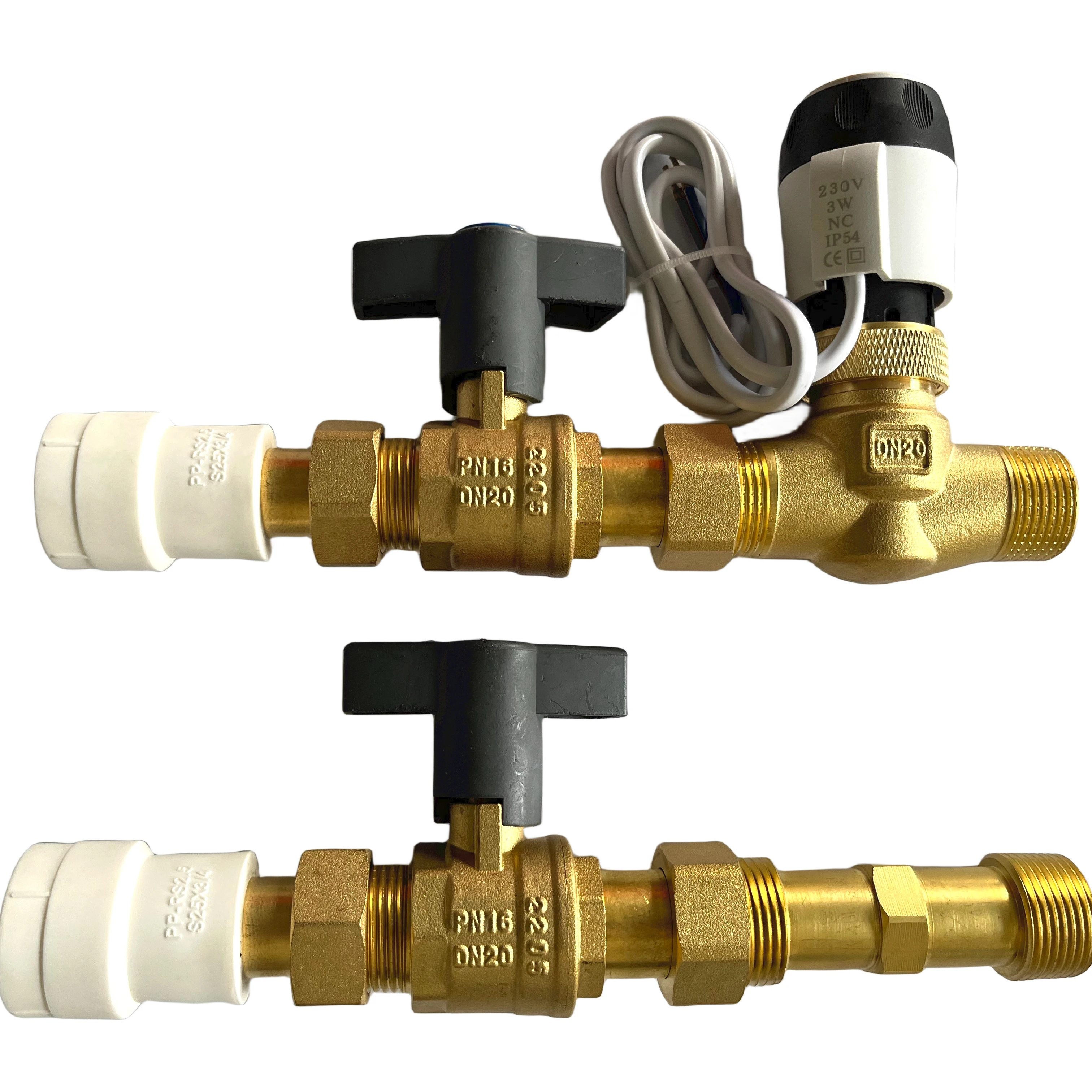 Innovative valve connection kit for fancoils and air handling units Brass Fan Coil Unit Valve