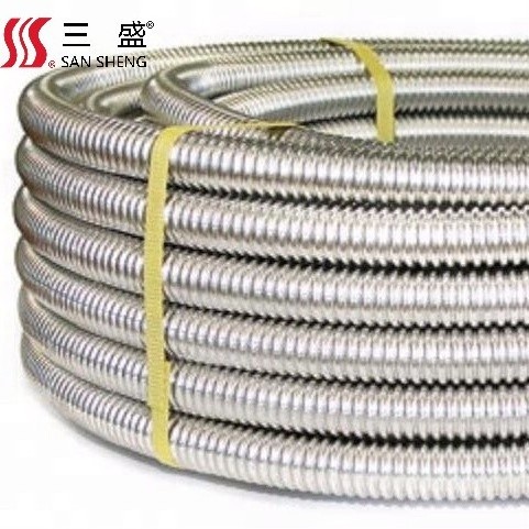 304 Corrugated Stainless Steel Tube Flexible Metal Hose Water Pipe