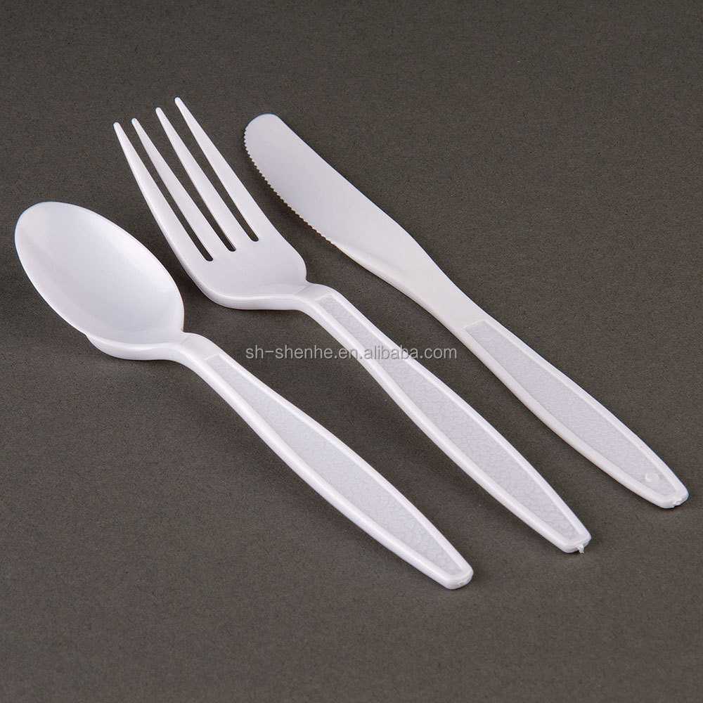 Mould Uniqueness Chinese Factory Price Disposable PP/PS/PLA Plastic Fork and Spoon in Stock