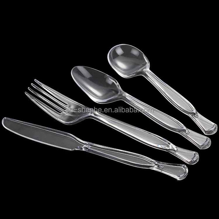 Mould Uniqueness Chinese Factory Price Disposable PP/PS/PLA Plastic Fork and Spoon in Stock