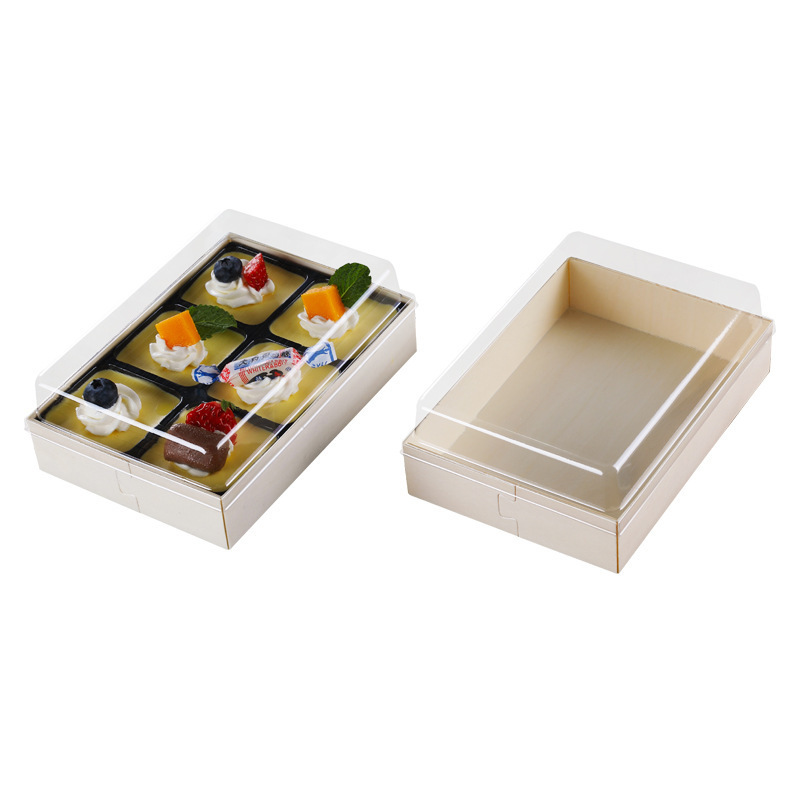 Disposable Wooden Lunch Box, Japanese Sushi Box Packaging Box Takeaway Food Container