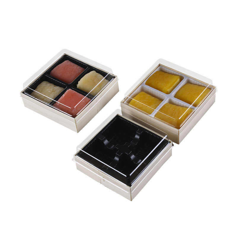 Disposable Wooden Lunch Box, Japanese Sushi Box Packaging Box Takeaway Food Container