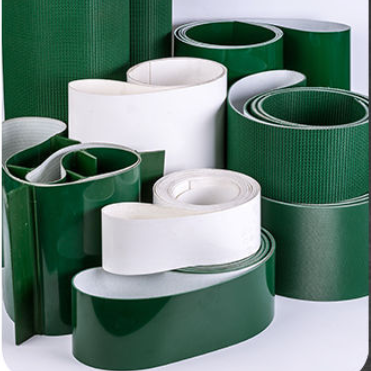 Factory Sale Wavy super grip green pvc pattern belt industrial conveyor belt in Airport and logistics Industry