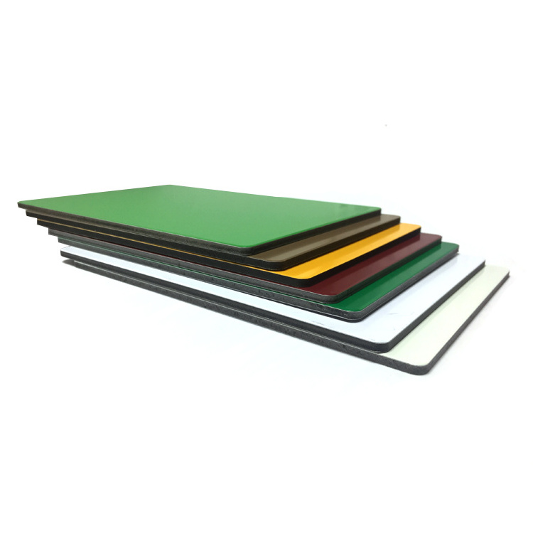 Fireproof  PE core 3mm two side Pvdf/pe Coated golden/silver mirror aluminum composite panel(ACP)