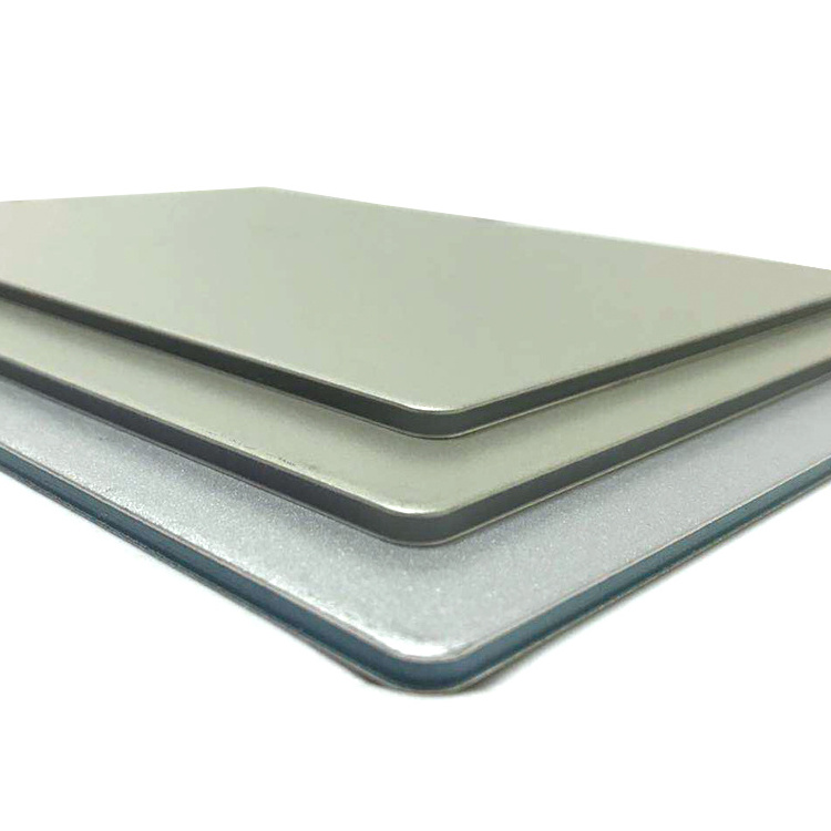 Fireproof  PE core 3mm two side Pvdf/pe Coated golden/silver mirror aluminum composite panel(ACP)