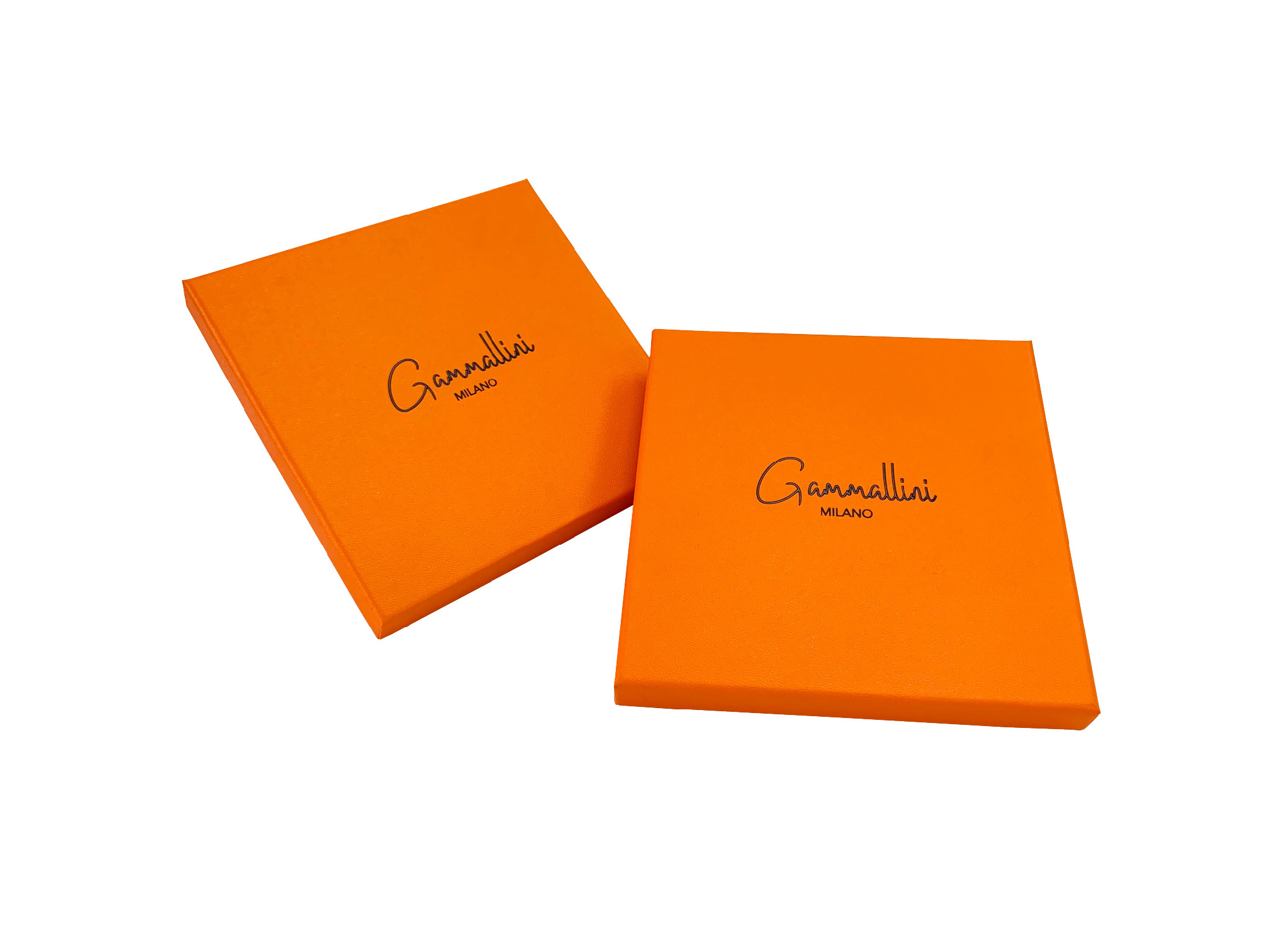 Luxury pocket square bandana handkerchief cufflinks packaging gift box with embossed foil logo and leather pattern