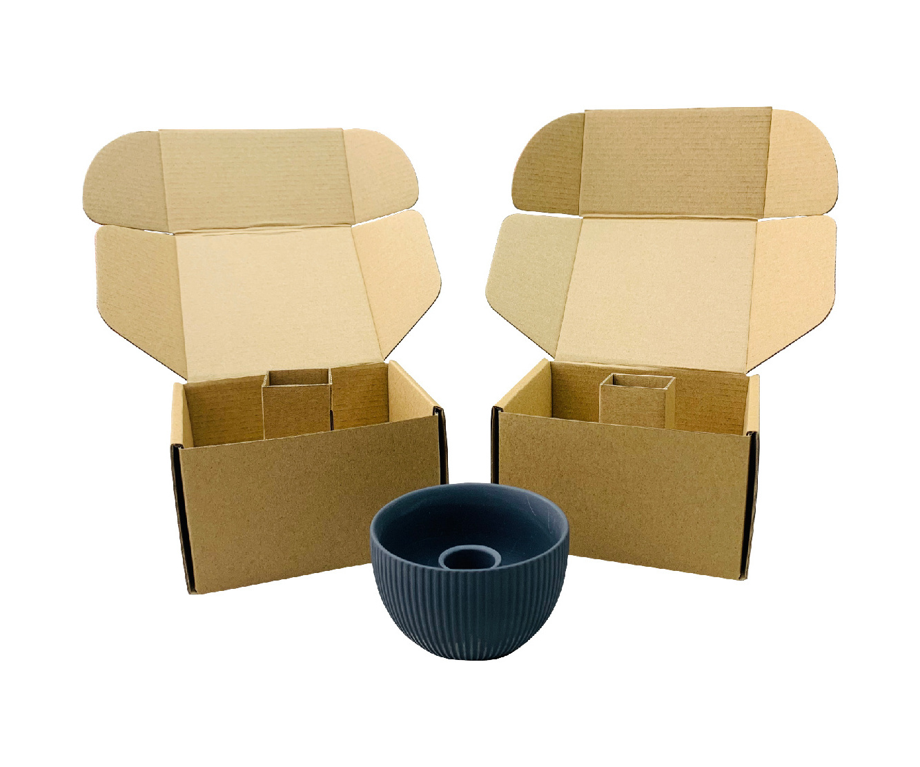 Custom Recyclable Carton Kraft Shipping Boxes With Insert For Ceramic Mug Spoon Rest Packaging Household Products