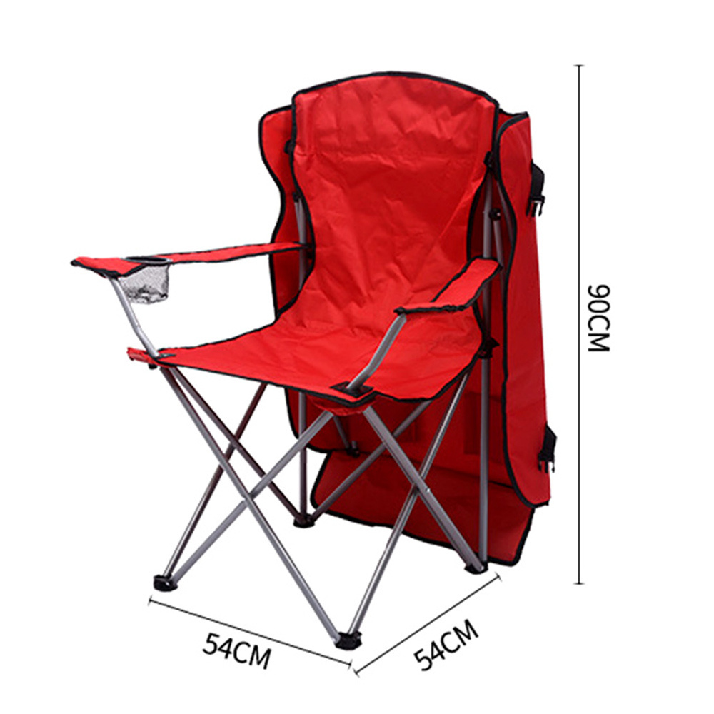 Wholesale Foldable Lightweight Cheap Camping Chair Fishing Folding beach Chair Outdoor with Cup Holder and Carrying Bag