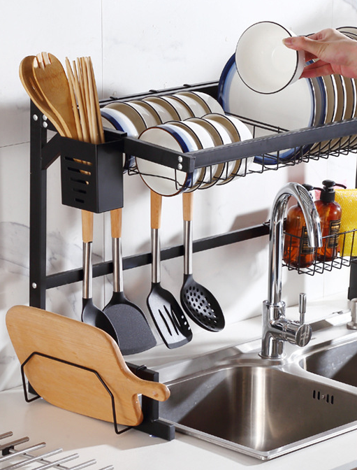 Tools shelves organizer multilevel rack over sink dish drainer drying home accessories kitchen storage holder and organization