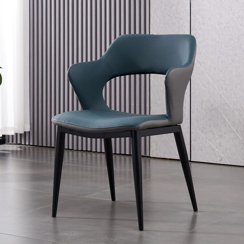 Luxury design restaurant blue velvet designer Metal Leg Dining Chair make up furniture garden Modern Fabric Dining Chairs sets