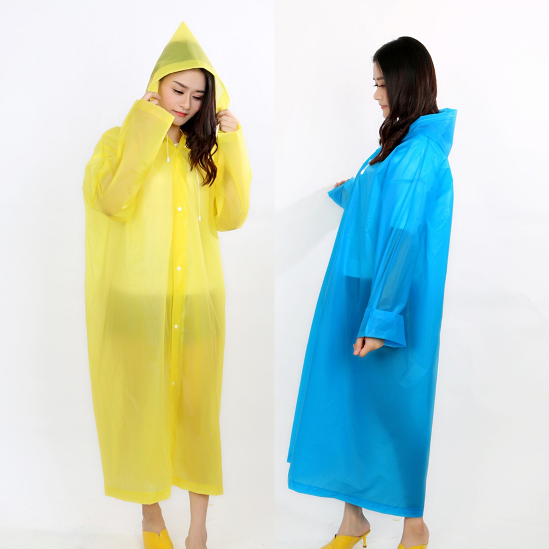 EVA PVC Rain Poncho Cheap Custom Raincoat With Logo Womens Knitted Clear Plastic Ponchos Men Waterproof Ponchos