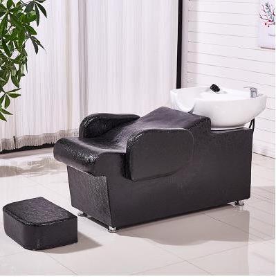 Cheap price Washing salon shampoo massage chair red black hairdressing shampoo bed hair spa head Washing Barber Chair with Sink