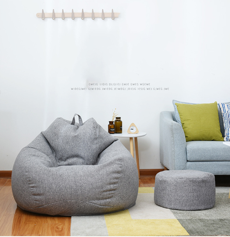 Best selling Colorful Custom Lazy Sofa Round Foldable Round Big Lazy Bean Bag Sofa Chair