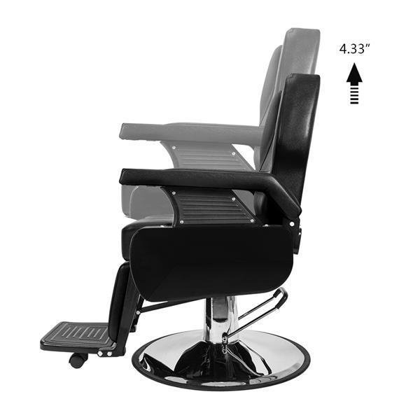 Professional Manufacturer's Hydraulic Reclining Barber Chairs Metal Beauty Equipment and Furniture Supplies for Salon Use