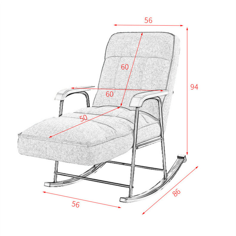 Good price camping sofa outdoor indoor recliner living room leisure furniture lounge Rocking chyar Chair with armrest for adult