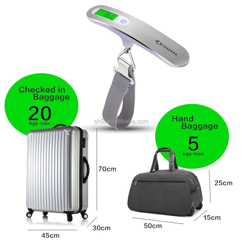 Hanging Weight Digital Gram Luggage Weight Scale with Backlit 110 lb/ 50KG Port