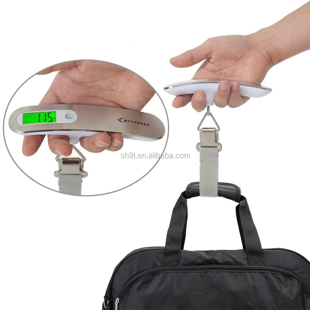 Hanging Weight Digital Gram Luggage Weight Scale with Backlit 110 lb/ 50KG Port