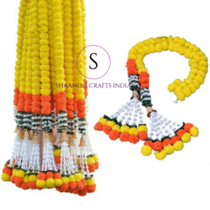 Artificial Marigold Garland Indian Flower String Flower Garlands for Indian Weddings Wedding Backdrops