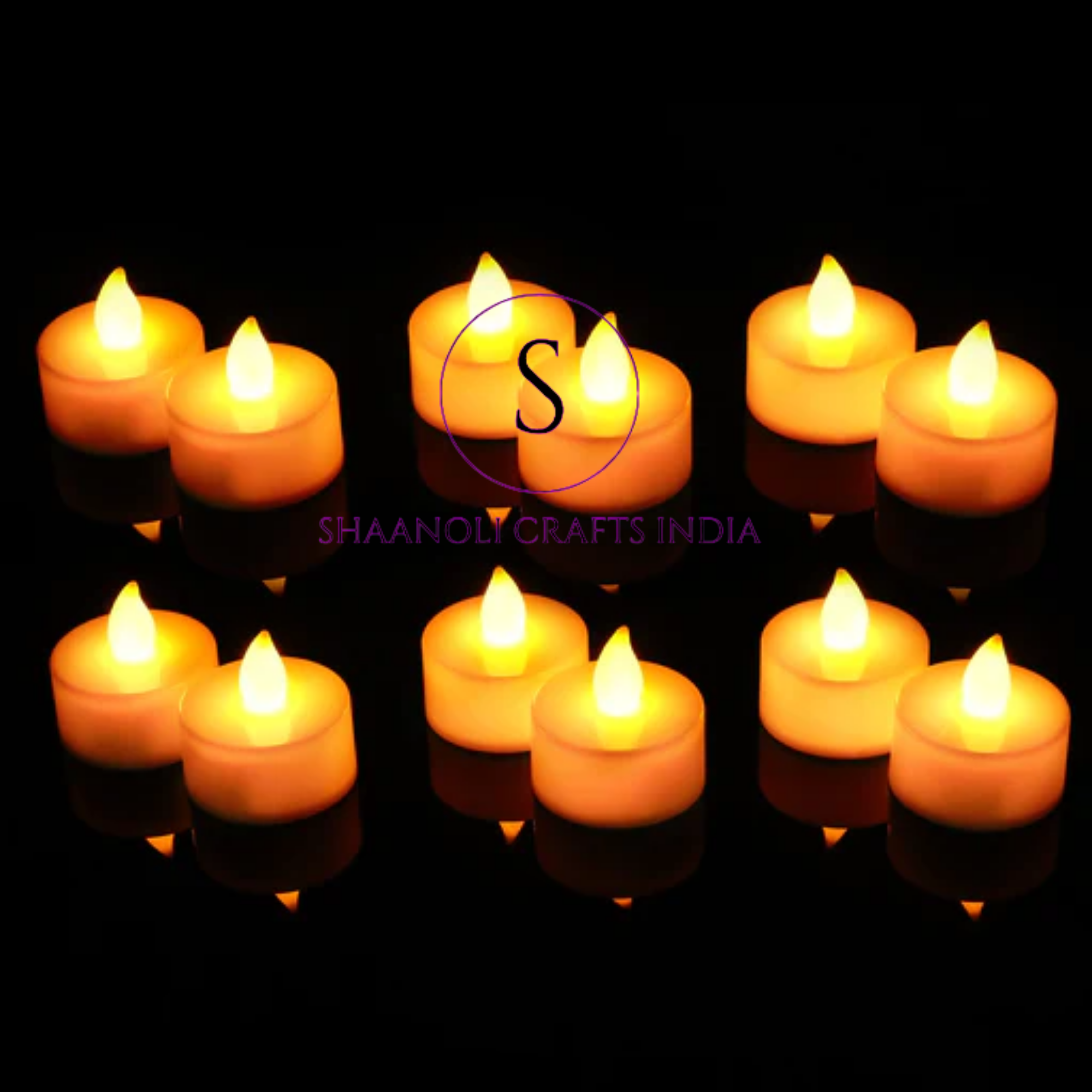 Flameless Tea Light LED Party Candles White Natural Flame Candle Diwali Decor Home Deco Candle Holder