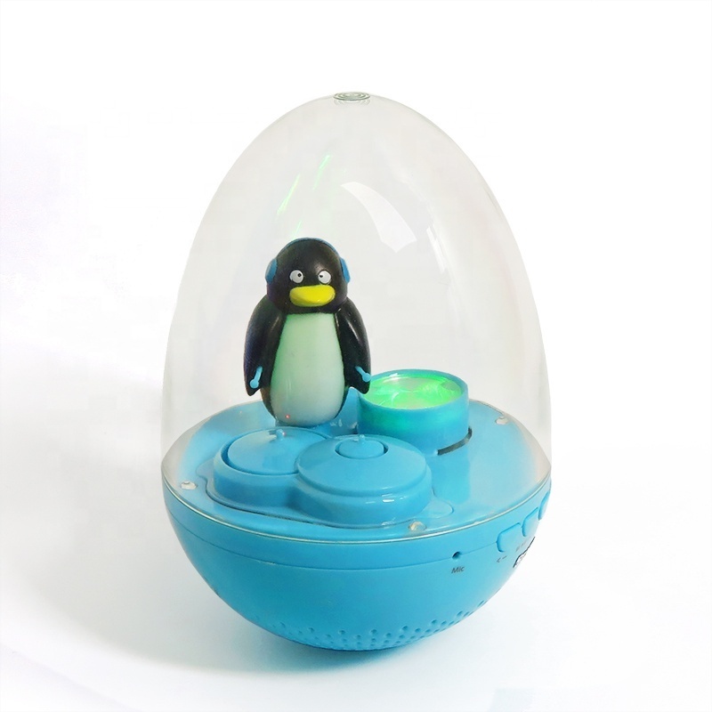 New Gadgets High Quality Small Rolling Tumbler Roly Poly Speaker For Children Smart Robot Animals Speaker