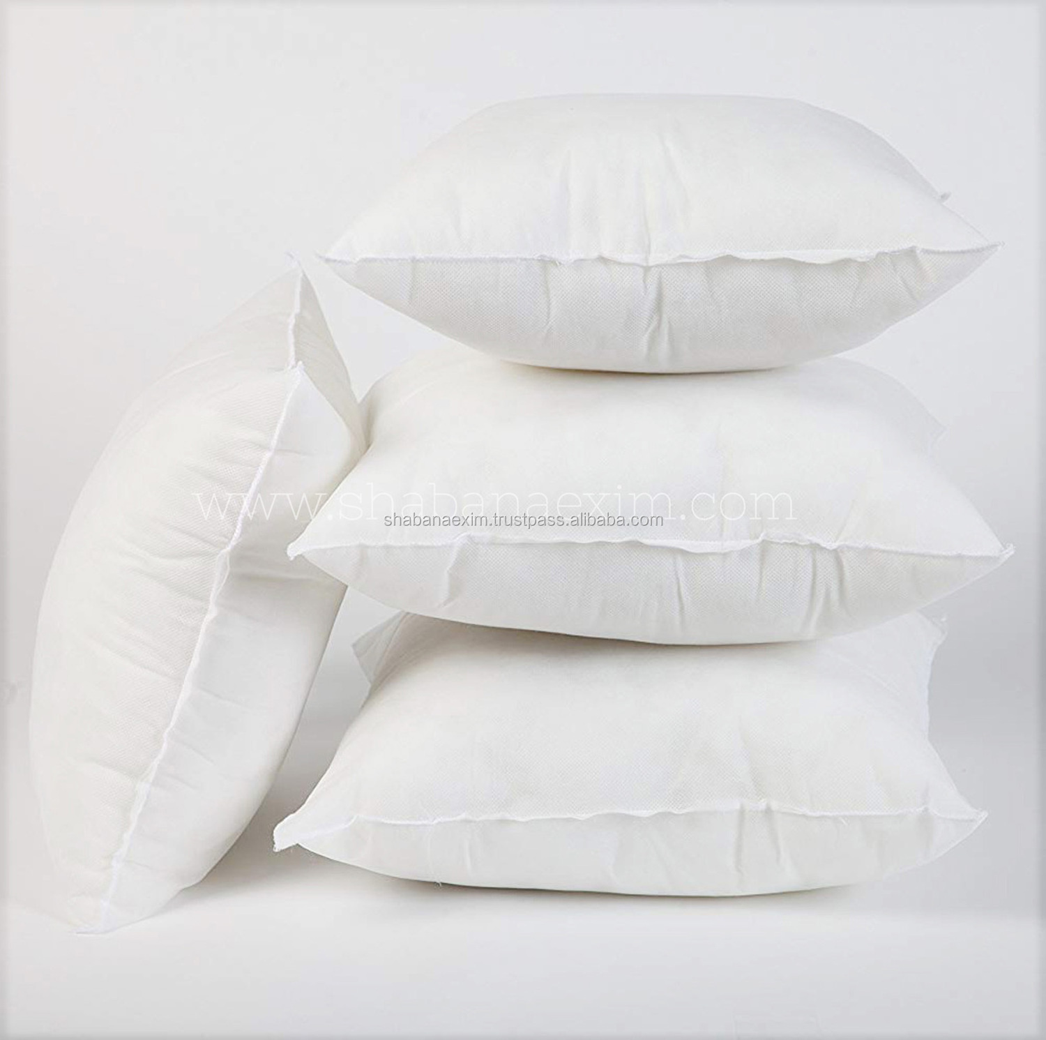 Indoor Outdoor Soft Fluffy Plain White Pillow Cushion Pillow Insert