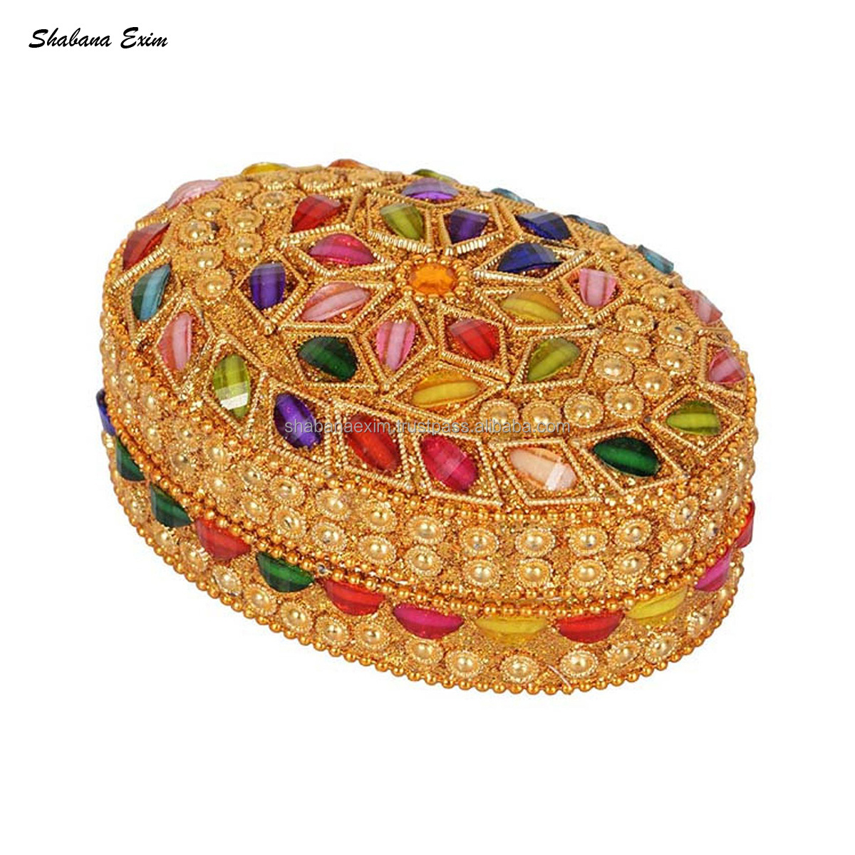 Home Usage Small Storage Jewelry Box Wholesale Handcrafted Indian Trinket Box Rectangle Wedding Favour Box