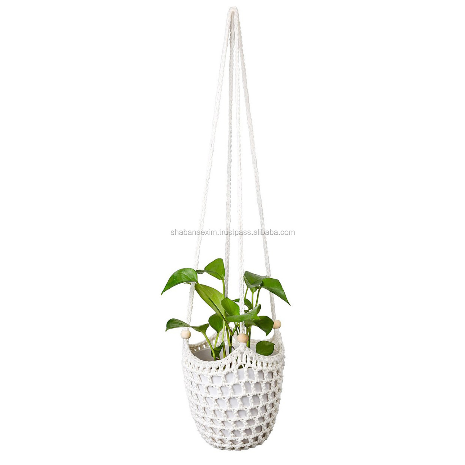 Handmade Crochet Planters Bohemian Home Decor Crochet Plant Hangers