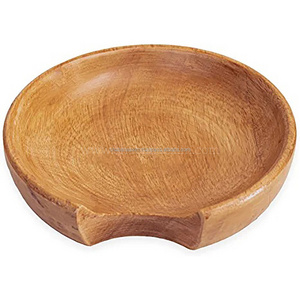 Mango Wood Spoon Rest Wooden Spoon Holder Kitchen Accessories Laddle Rest Luxury Kitchen Utensils Wood Utensils from India