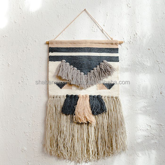 Wall Woven Tapestry Cotton Custom Wall Decoration Woven   Handmade Wall Hangings For Home Decoration  Multi Color On Cheap Price