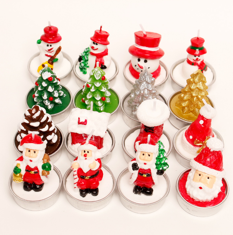 Christmas Candle Wholesale Set Candle Ornament Christmas Decoration Atmosphere Candle