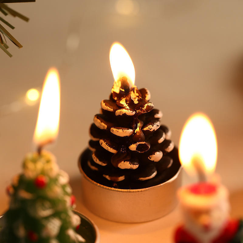 Christmas Candle Wholesale Set Candle Ornament Christmas Decoration Atmosphere Candle