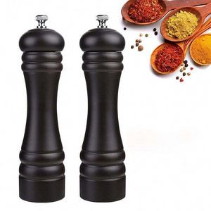 Adjustable Wooden Mill Hand Spice Grinders Salt and Pepper Grinder