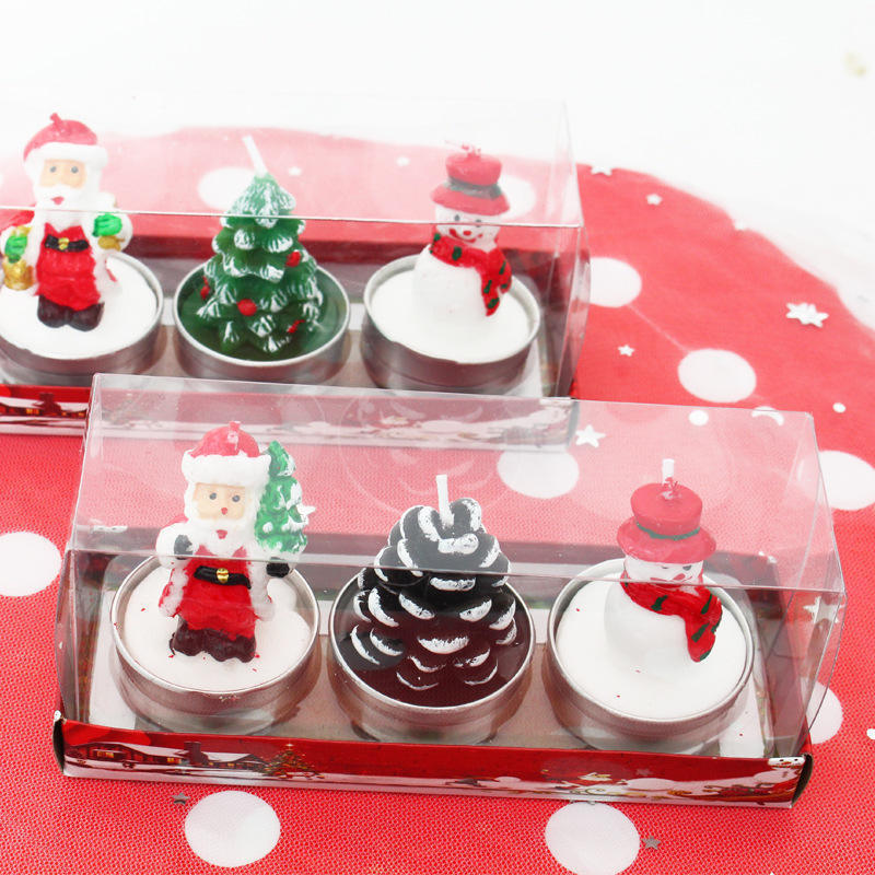 Christmas Candle Wholesale Set Candle Ornament Christmas Decoration Atmosphere Candle