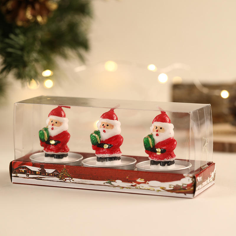 Christmas Candle Wholesale Set Candle Ornament Christmas Decoration Atmosphere Candle