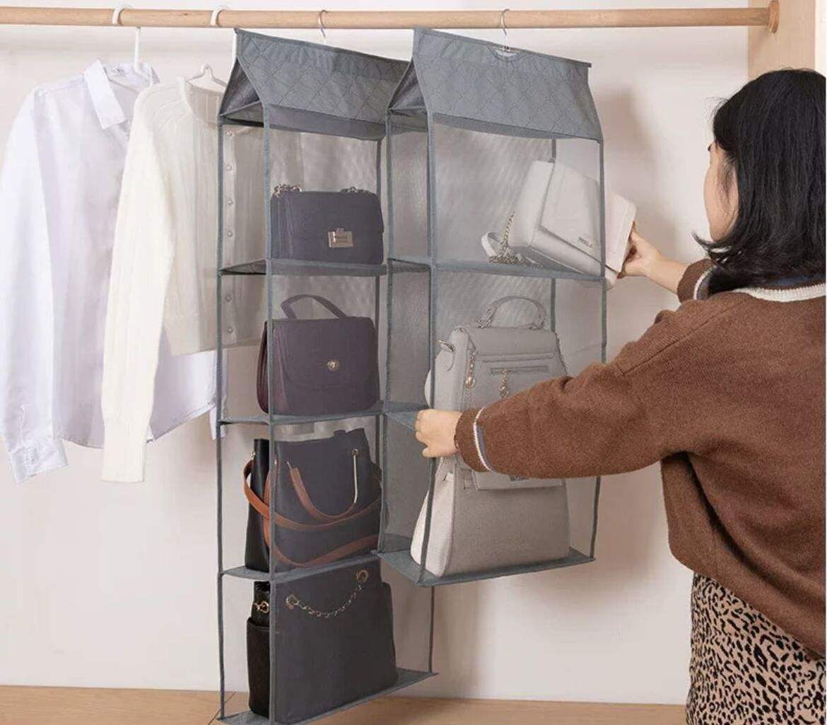 Hanging Shelf Clothing Handbag Storage Hanging Shelves Closet Organizer