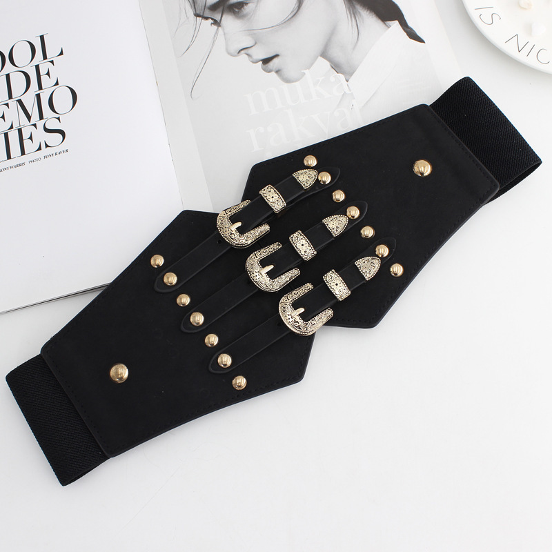 Hot Selling Corset Wide Belts Pu Leather Slimming Body Belts For Women Elastic Waist Belts