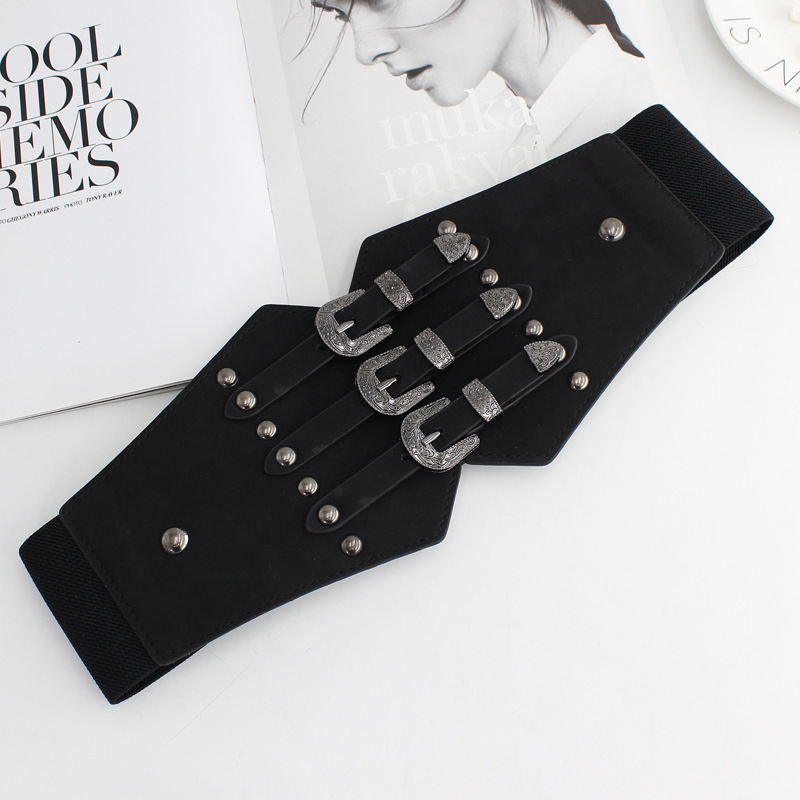 Hot Selling Corset Wide Belts Pu Leather Slimming Body Belts For Women Elastic Waist Belts