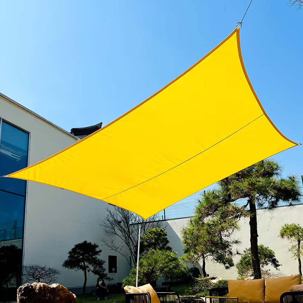 Sanjian Outdoor Waterproof Garden HDPE Polyester Sun Canopy Shade Sail Material