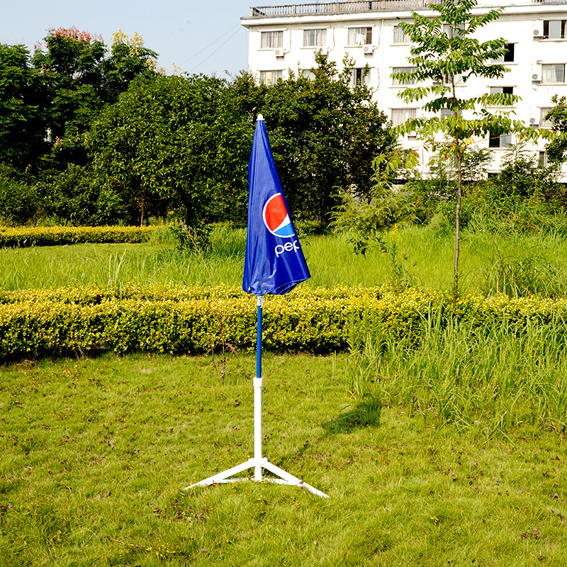 1.8m sun umbrella outdoor large manual open custom logo print advertising promotional commercial Pepsi beach umbrella parasols