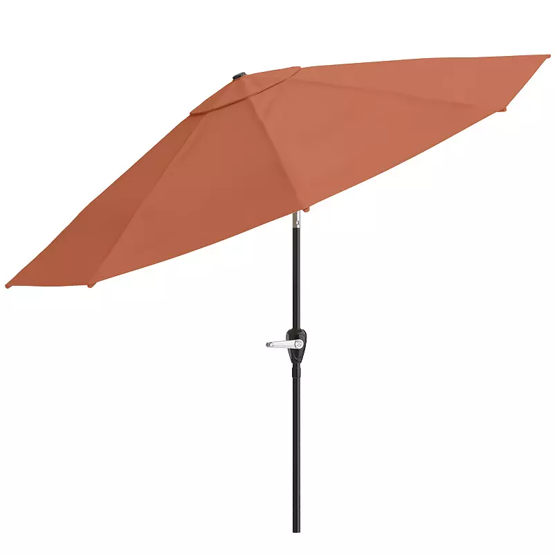 Outdoor Furniture Hotel White Large 10FT Garden Parasol Table Cafe Market Umbrella For Restaurant Patio Umbrella with Tilt Crank