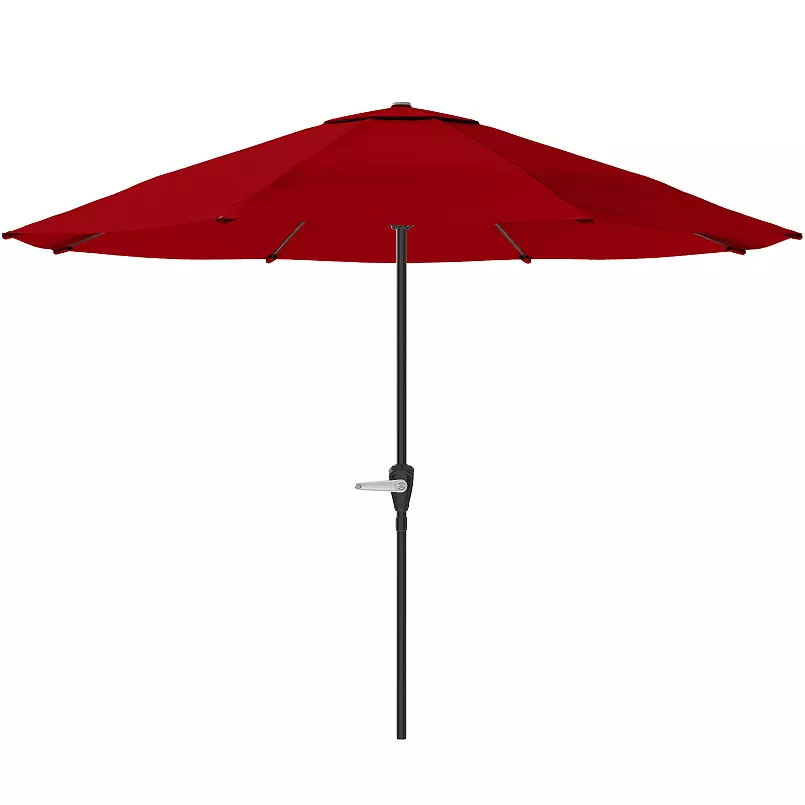 Outdoor Furniture Hotel White Large 10FT Garden Parasol Table Cafe Market Umbrella For Restaurant Patio Umbrella with Tilt Crank