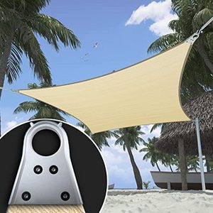 Install 20 40 Degree Angle Waterproof Sun Shade Sail Waterproof Shade Net Allow Rain Runoff Canopy Sail Sun Shade Sail Outdoor