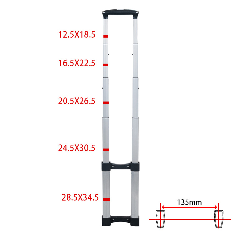 Extensible Suitcase Telescopic Pull Handle Travel Trolley Extender Luggage Replacement Spare Bag Fitting Accessories Parts