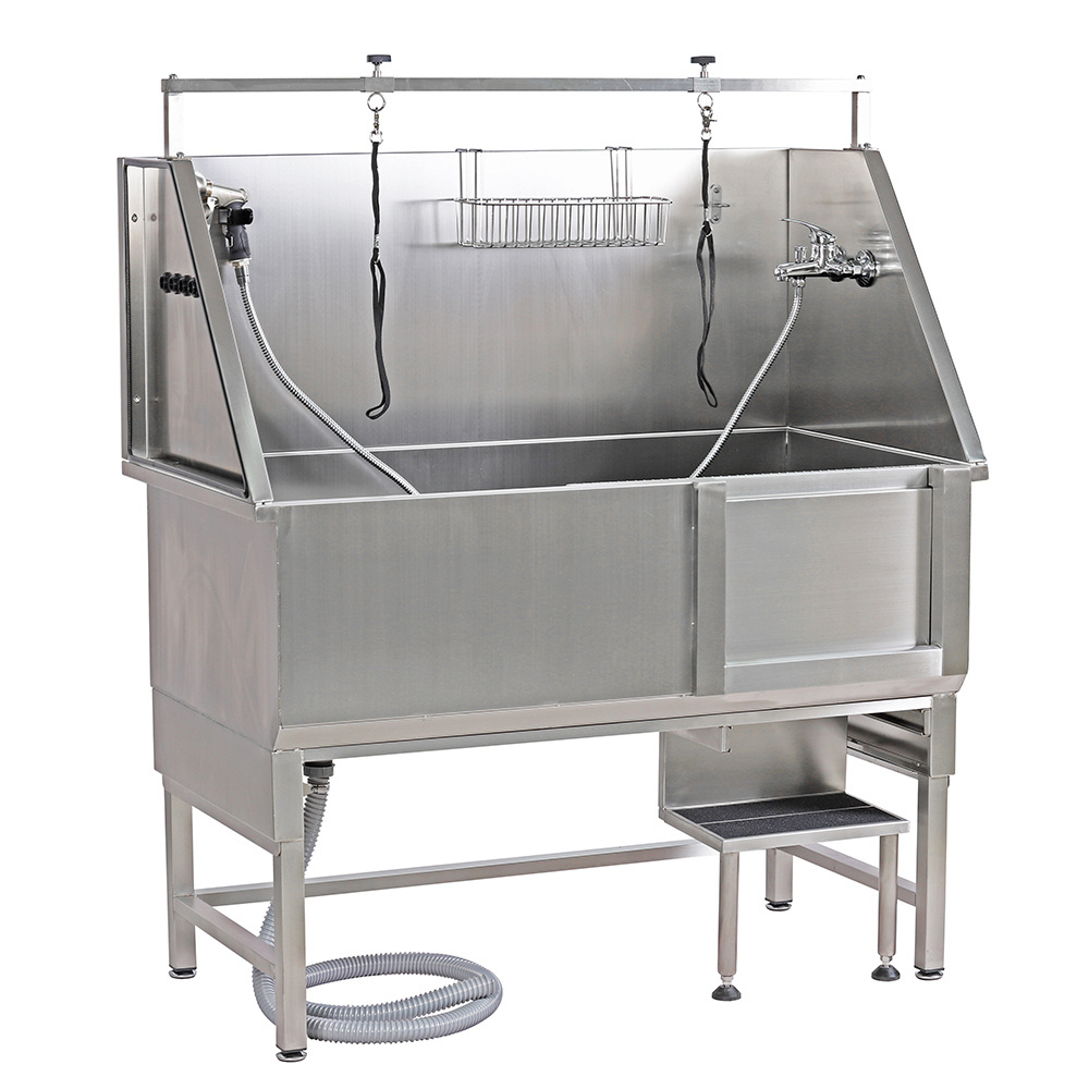 All-in-one Professional Pet Grooming Bathing Tub One-stop service Customizable size stainless steel pet grooming bath