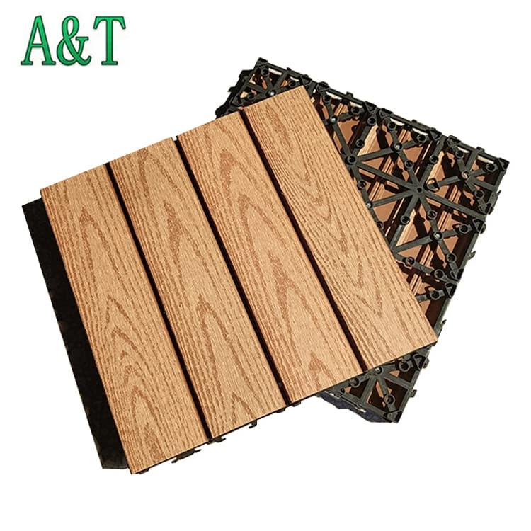 2024 Outdoor Wood Composite Material Smooth Flooring Wpc Patio Composite Floor Portable Decking