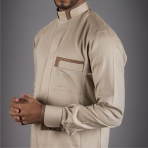 Jalabiya qamis muslim Islamic famous men's clothing jubba men kaftan muslim man robes abaya clothing thobe