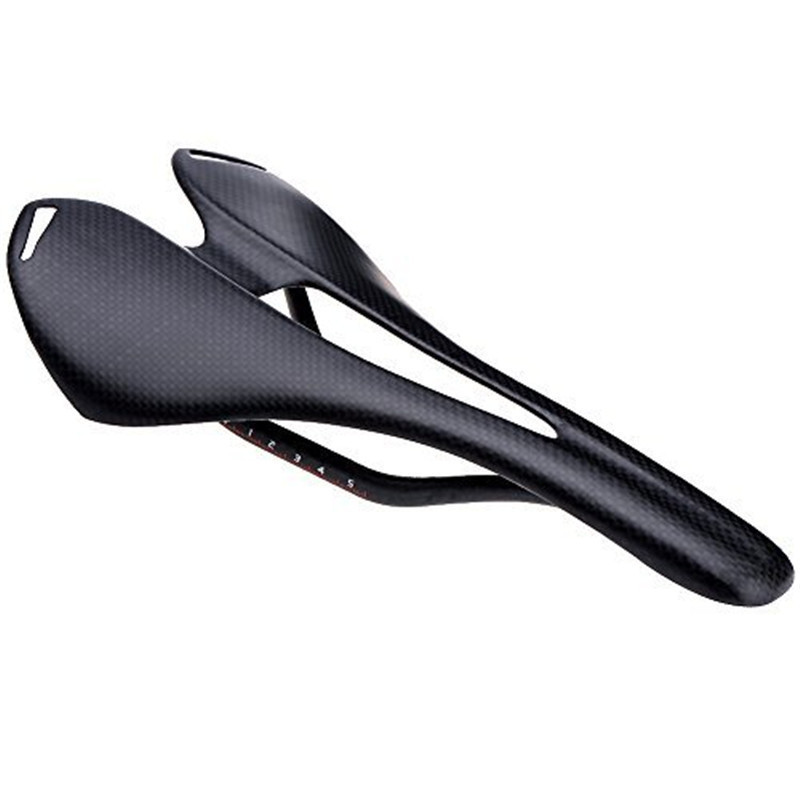 Factory direct sales all carbon fiber mountain bike road car flying bicycle hollow cushion ultra-light comfortable saddle