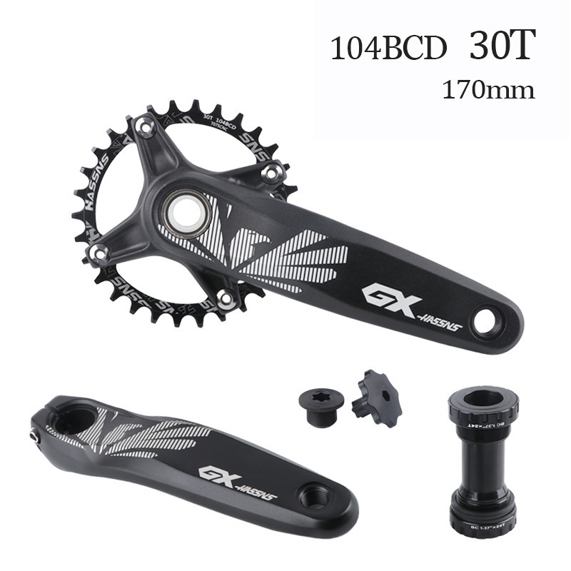 Factory outlet HASSNS GX mountain bike hollow one tooth disc widened crank plus and minus teeth single disc 32T 34T 36T